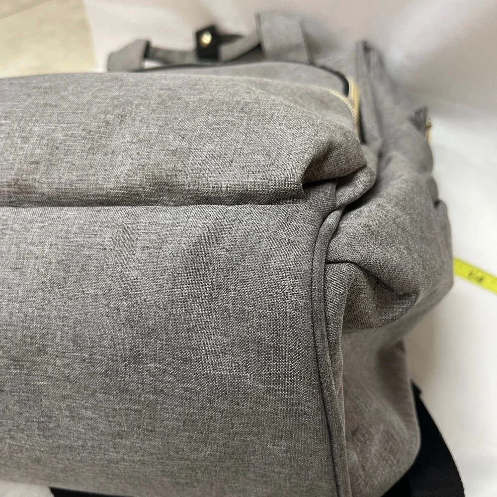 Liname Diaper Bag Backpack Gray Adjustable Straps Pre-owned
